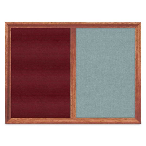 Enclosed Corkboard, 1 Door, 18"x24", 4" Fra